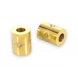 Korálka 8x6mm CHIRURGICKÁ OCEĽ, 1ks (ch1722g)